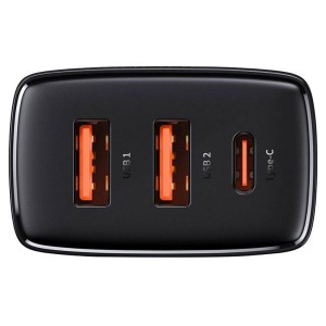 شارژر دیواری بیسوس Compact Quick Charger 2U+C CCCP30UE توان 30 وات