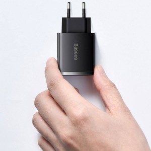 شارژر دیواری بیسوس Compact Quick Charger 2U+C CCCP30UE توان 30 وات