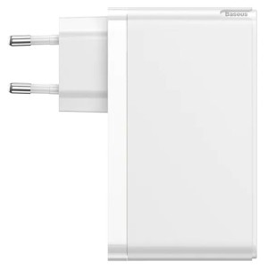 شارژر دیواری بیسوس GaN2 Pro Quick Charger 2C+U CCGAN-J توان 120 وات با کابل
