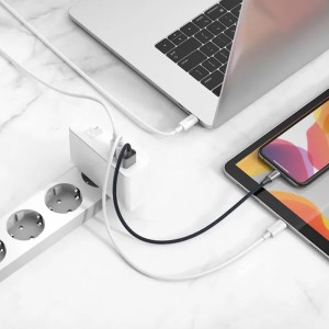 شارژر دیواری بیسوس GaN2 Pro Quick Charger 2C+U CCGAN-J توان 120 وات با کابل