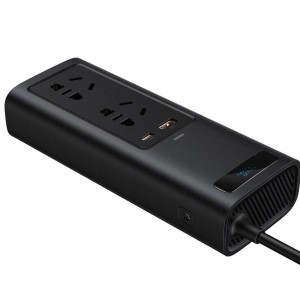 اینورتر فندکی ماشین بیسوس Power Inverter BS-CI15-02A توان 150 وات ولتاژ 220 ولت