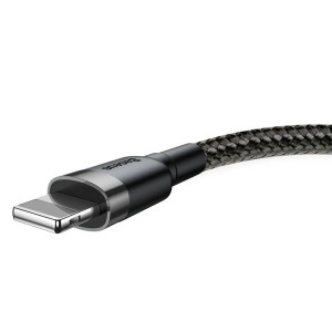 کابل شارژ USB به لایتنینگ بیسوس مدل Cafule CALKLF-AG1 طول 50 سانتی متر توان 2.4 آمپر
