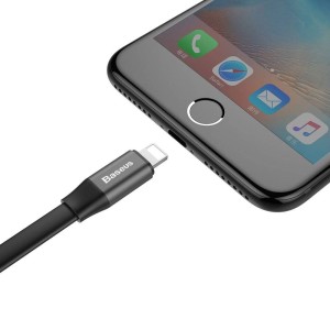 کابل شارژ USB به لایتنینگ بیسوس مدل Nimble CALMBJ-B01 طول 23 سانتی متر توان 2 آمپر