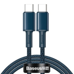 کابل شارژ USB-C به USB-C بیسوس مدل High Density CATGD-A01 طول 2 متر توان 100 وات