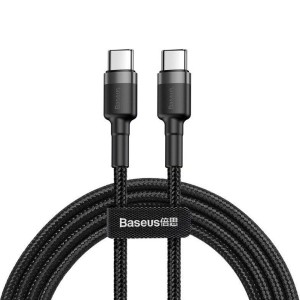 کابل شارژ USB-C به USB-C بیسوس مدل Cafule CATKLF-GG1 طول 1 متر توان 60 وات