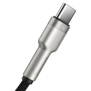 کابل شارژ USB به Type-C بیسوس مدل Cafule Metal CAKF000001 طول 25 سانتی متر توان 66 وات
