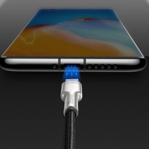 کابل شارژ USB به Type-C بیسوس مدل Cafule Metal CAKF000001 طول 25 سانتی متر توان 66 وات