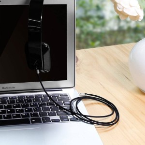 کابل AUX به AUX بیسوس مدل M30 Yiven CAM30-BS1 طول 1 متر