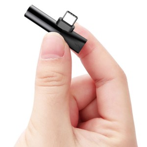 مبدل Type-C به جک 3.5 میلی متری و تایپ سی بیسوس L41 Connector CATL41-S1