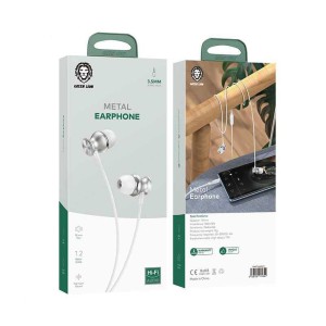 هندزفری با سیم گرین لاین مدل Metal Earphones با کانکتور AUX