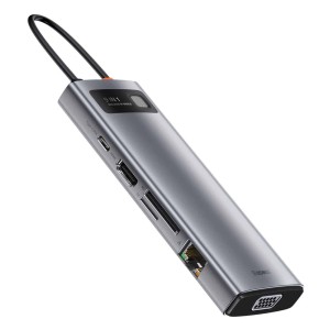 هاب تایپ سی 9 پورت بیسوس 100 وات Baseus CAHUB-CU0G