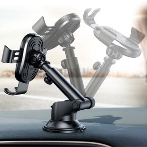 پایه نگهدارنده و شارژ بی سیم داخل خودرو بیسوس WXYL-01 توان 10 وات