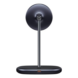 پایه نگهدارنده مگنتی و شارژر وایرلس بیسوس Swan 2-in-1 WXSW-C01 توان 20 وات
