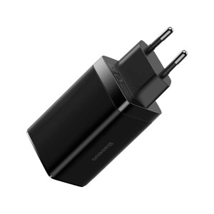 شارژر دیواری بیسوس GaN3 Pro Fast Charger CCGP050101 توان 65 وات همراه کابل