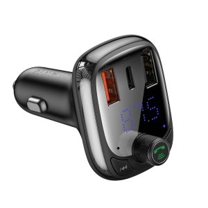 شارژر فندکی بیسوس T Typed Wireless MP3 Charger CCTM-B01 توان 36 وات