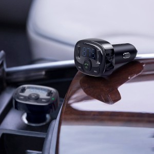 شارژر فندکی بیسوس T Typed Bluetooth MP3 Charger CCTM-01 توان 18 وات