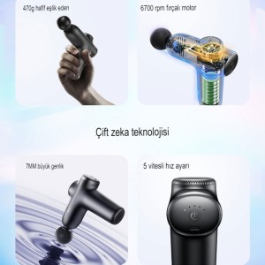 ماساژور شارژی تفنگی یسیدو Yesido Massage Gun MG01