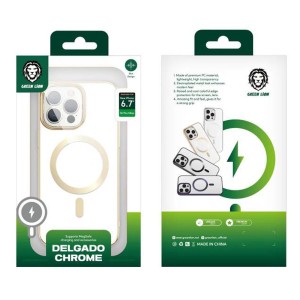 قاب مگ سیف Delgado Chrome گرین لاین مدل GNDCHC14PM آیفون iPhone 14 Pro Max