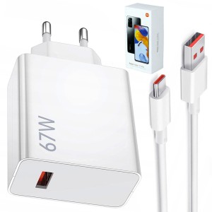 شارژر دیواری اورجینال شیائومی MDY-12-EH توان 67 وات با کابل و کارتن