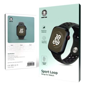 بند سیلیکونی اپل واچ گرین لاین 42/45/49 میلی متر Sport Loop