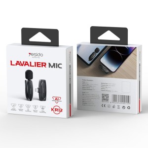 میکروفون یقه‌ای بی سیم یسیدو مدل Yesido KR12 لایتنینگ