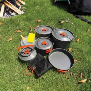 سرویس آشپزی کمپینگ گرین لاین Green Lion Camping Cookware Set