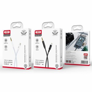 کابل تبدیل لایتنینگ به AUX ایکس او مدل R211A طول 1 متر