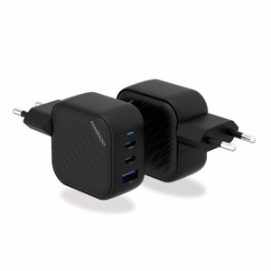شارژر دیواری پاورولوژی GaN Ultimate-EU Dual PD Charger PWCUQC019 توان 65 وات
