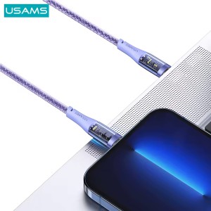 کابل شارژ تایپ سی به لایتنینگ یوسمز مدل US-SJ573 طول 1.2 متر توان 20 وات