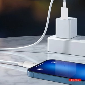 کابل شارژ دوسر تایپ سی ارلدام مدل EC-166C طول 1 متر توان 60 وات