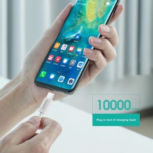 کابل شارژ دوسر تایپ سی ارلدام مدل EC-166C طول 1 متر توان 60 وات