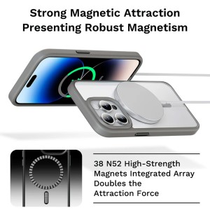 قاب شفاف Magnetic با قابلیت شارژ MagSafe آیفون iPhone 15 Pro Max