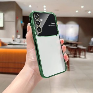 قاب ژله ای شفاف دور رنگی Lens محافظ لنزدار سامسونگ A34