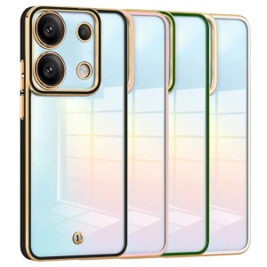 قاب اسپیس شفاف دور رنگی محافظ لنزدار شیائومی Redmi Note 13 Pro 4G