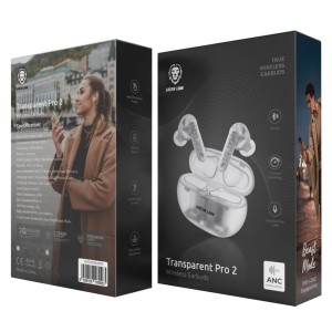 هندزفری بلوتوث دوگوش گرین لاین مدل Transparent Pro 2