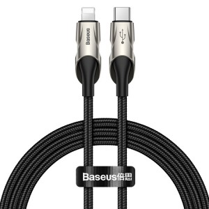 کابل شارژ سریع تایپ سی به لایتنینگ بیسوس Baseus Fish Eye Type-C to Lightning Cable 1M