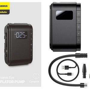 پمپ باد لاستیک خودرو بیسوس Baseus Dynamic Eye Inflator pump CRCQB03-01