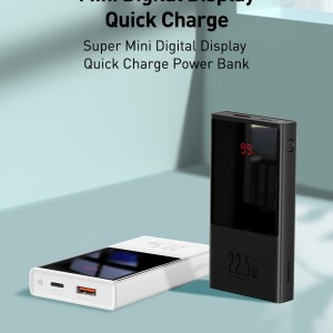 پاوربانک 10000 فست شارژ بیسوس Baseus PPMN-A01 Super Mini Digital Display Power Bank توان 22.5 وات