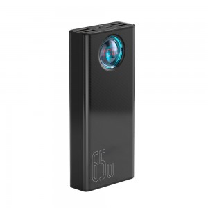 پاوربانک ۳۰۰۰۰ فست شارژ بیسوس ۶۵ وات Baseus Amblight Digital Display QuickCharge PowerBank 65W 30000mAh
