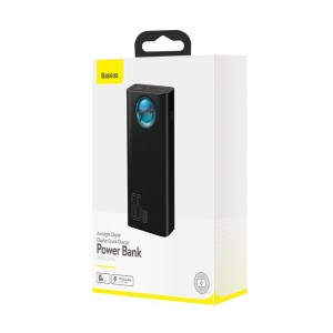 پاوربانک ۳۰۰۰۰ فست شارژ بیسوس ۶۵ وات Baseus Amblight Digital Display QuickCharge PowerBank 65W 30000mAh