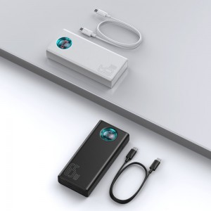 پاوربانک ۳۰۰۰۰ فست شارژ بیسوس ۶۵ وات Baseus Amblight Digital Display QuickCharge PowerBank 65W 30000mAh