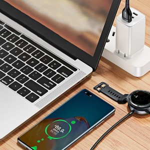 کابل تایپ سی و داک شارژ ساعت بیسوس Baseus Cafule One-for-two Data Cable USB to C+ Watch Charging Dock