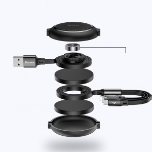 کابل شارژ و انتقال داده سه سر بیسوس Baseus Golden Loop Cable 1.2m
