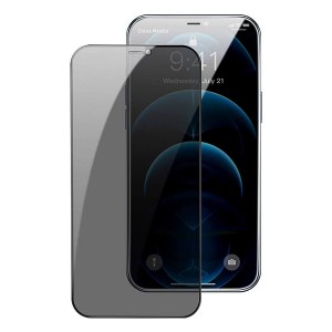 محافظ صفحه نمایش شیشه‌ ای حریم شخصی بیسوس آیفون 12و 12پرو Baseus Privacy 0.3mm Full screen & Full glass SGAPIPH61P-KS01