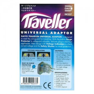 مبدل برق سه به دو دایو Daiyo Universal Adaptor Traveller DE237