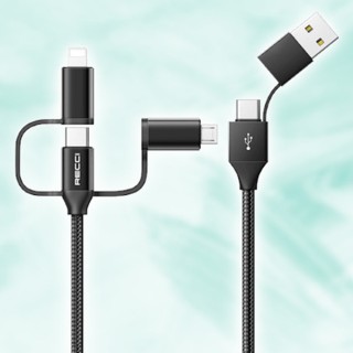 کابل فست شارژر 6 در 1 رسی Recci - Rtc-T07 6 in 1 Data Cable