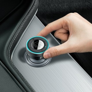 شارژر فندکی بلوتوثی با قابلیت پخش موسیقی بیسوس |Baseus Enjoy Car Wireless LED FM Transmitter Modulator Auto MP3 Player Bluetooth