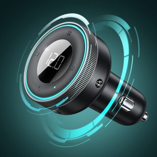 شارژر فندکی بلوتوثی با قابلیت پخش موسیقی بیسوس |Baseus Enjoy Car Wireless LED FM Transmitter Modulator Auto MP3 Player Bluetooth