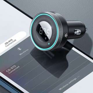 شارژر فندکی بلوتوثی با قابلیت پخش موسیقی بیسوس |Baseus Enjoy Car Wireless LED FM Transmitter Modulator Auto MP3 Player Bluetooth