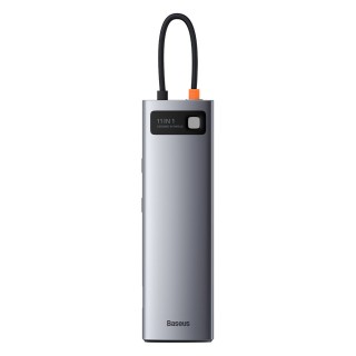هاب 11 پورت بیسوس Baseus Metal Gleam 11 in 1 Multifunctional Type-C HUB 100W CAHUB-CT0G